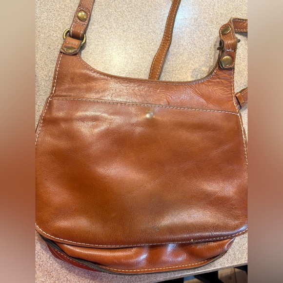 Patricia Nash London Heritage leather Crossbody Bag Purse w COA - Picture 7 of 8